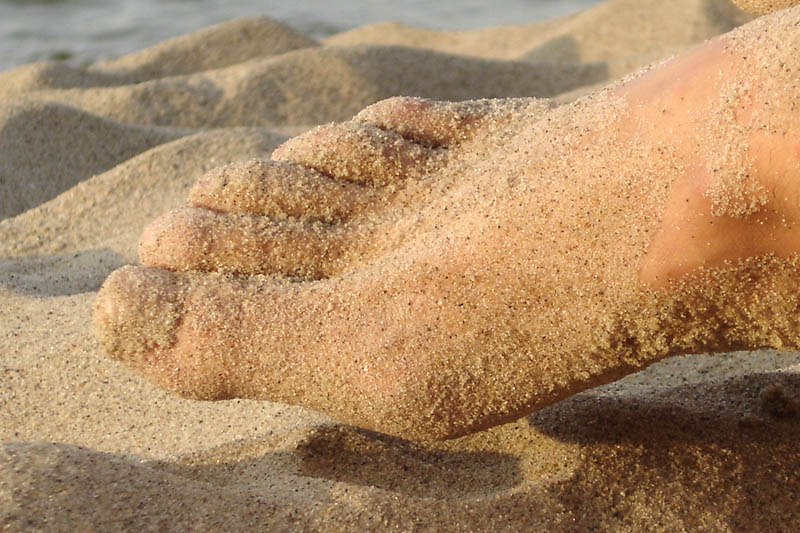 Barefoot on sand