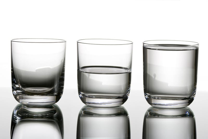 Glass of water -- Half empty or Half full?
