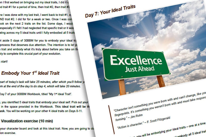 30BBM Guidebook: Your Ideal Traits