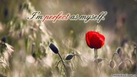 Affirmation Day 14, [Self-Image] Wallpaper: "I'm perfect as myself."