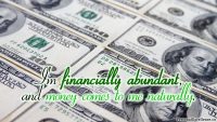 Affirmation Day 12, [Wealth] Wallpaper: "I'm financially abundant, and money comes to me naturally."