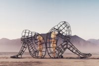 Burning Man Sculpture "Love" - Inner Child Trapped Inside Us, by Alexandr Milov