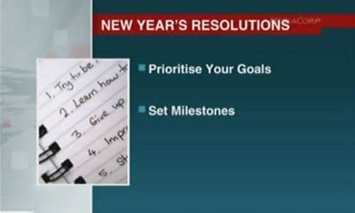 Setting New Year Resolutions (Channel News Asia, AM Live!)