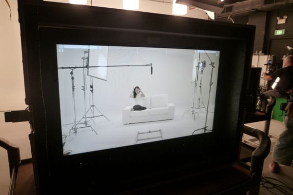 Dove Camera Confidence Shoot: Celes on the set, chilling