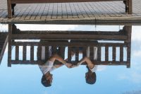 Engagement shoot: Reflection in the water