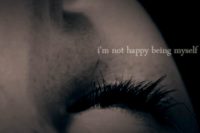Eyelashes - "I'm not happy being myself"