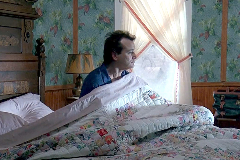 Phil (Bill Murray), stuck in the same day over and over