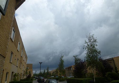Burgeoning dark clouds at Hoofddorp