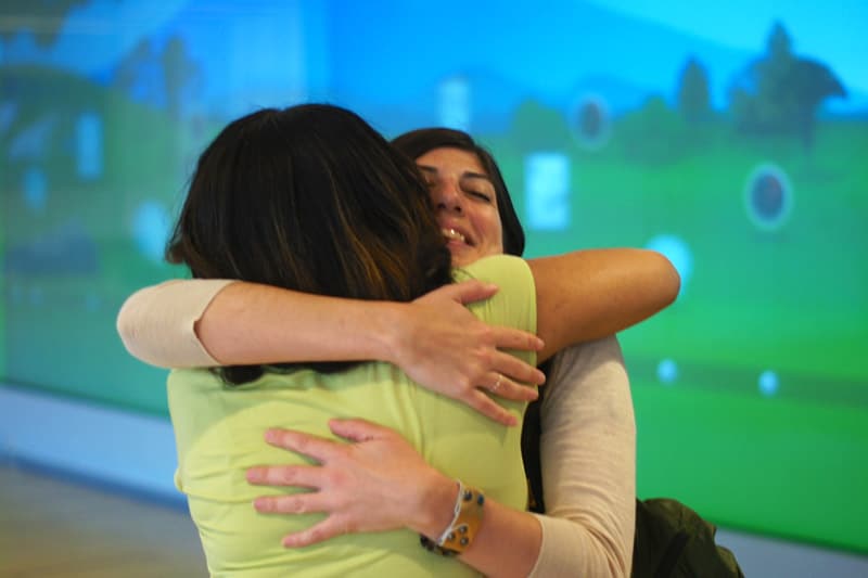 Giving a hug - A sign of emotional generosity