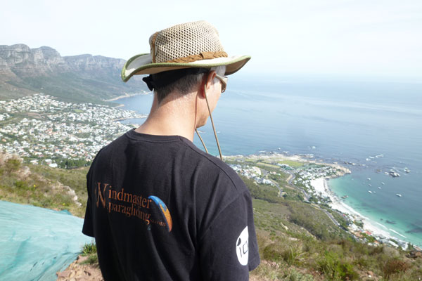 Ian's backview, on top of Lion's Head