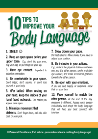 10 Tips To Improve Your Body Language Manifesto