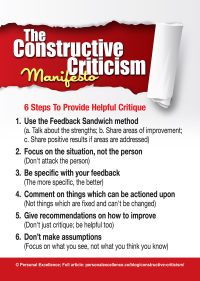 The Constructive Criticism Manifesto [Manifesto]