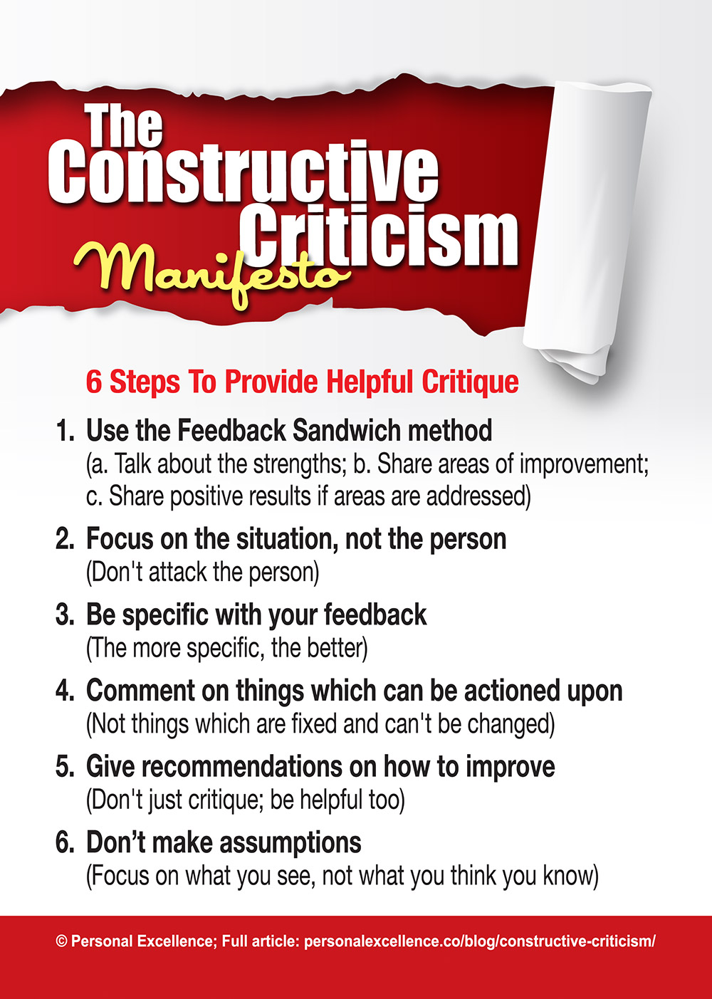 The Constructive Criticism Manifesto [Manifesto] - Personal Excellence