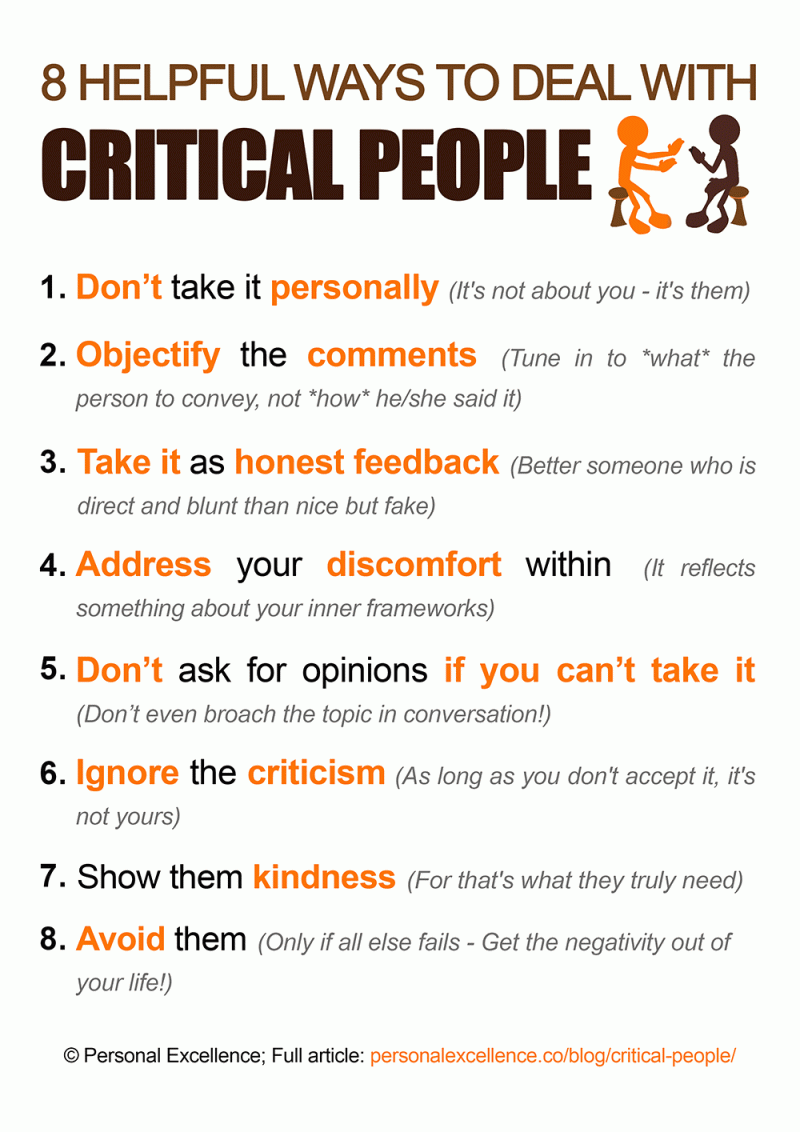 How To Deal with Critical People [Manifesto]
