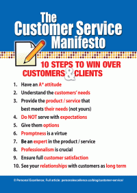 The Customer Service Manifesto [Manifesto]