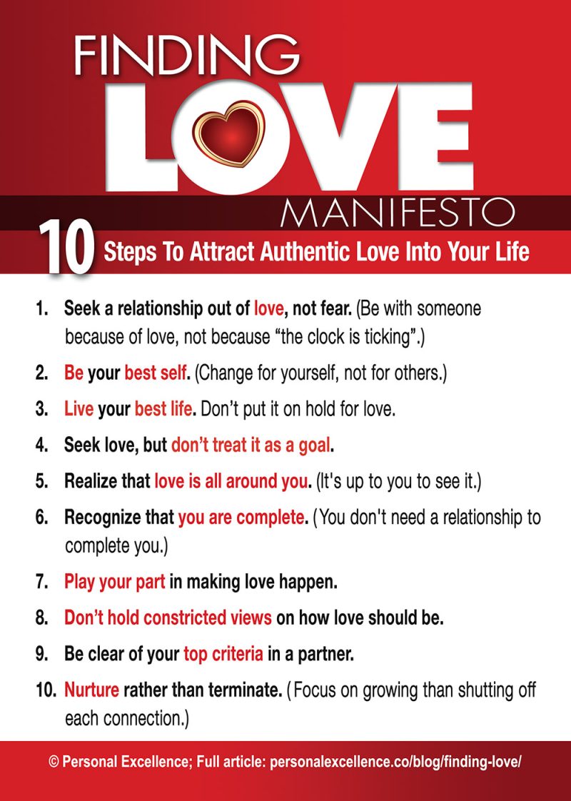 Finding Love Manifesto