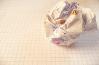 A crushed ball of paper