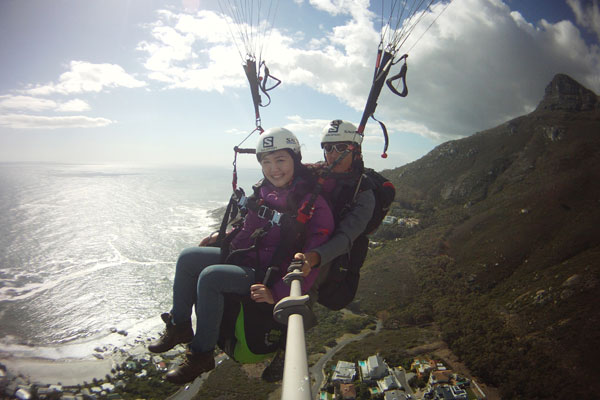 Celes Paragliding in Cape Town, off Lion's Head