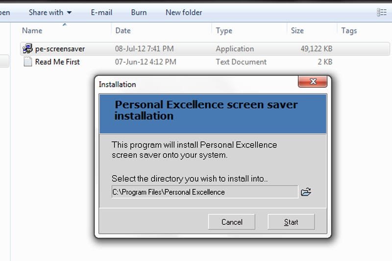 how to install a screensaver