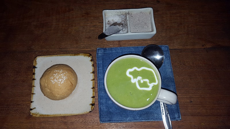 Ubud: Warung Sopa. Green Pea Soup